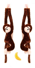 Load image into Gallery viewer, Giant 75cm Mobile Hanging Howler Monkey Baby Mobiles - 2 Pack With Plush Banana