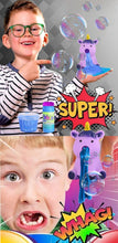 Load image into Gallery viewer, Slime Slurping Puking Squeeze Animal Toy With Bubbles - Crystal Unicorn