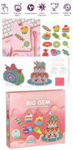Load image into Gallery viewer, Kids Creative Art Set Stained Glass & Big Gem Diamond Painting - Set of 2