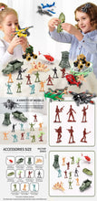 Load image into Gallery viewer, Kids Military Play Set - Soldiers, Aircraft & All Terrain Vehicles