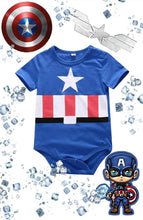 Load image into Gallery viewer, Captain America Baby Grower - Short Sleeve - 0/6Months