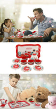 Load image into Gallery viewer, Tea Set - 15 Piece Metal Play Tea Set