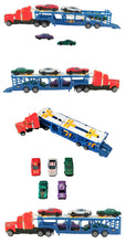 Load image into Gallery viewer, Vintage Die-Cast Truck Transporter and Cars Set - Red