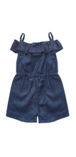 Load image into Gallery viewer, Baby & Toddler Girls Ruffled Denim Bodysuit
