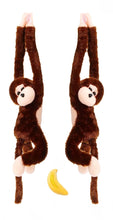 Load image into Gallery viewer, Giant 75cm Mobile Hanging Howler Monkey Baby Mobiles - 2 Pack With Plush Banana
