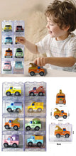 Load image into Gallery viewer, Set Of 8 Engineering vehicles In Interlocking Acrylic Display Cases
