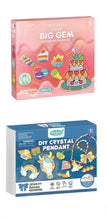 Load image into Gallery viewer, Kids Creative Art Set Stained Glass &amp; Big Gem Diamond Painting - Set of 2
