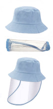 Load image into Gallery viewer, Set of 2 Kids Bucket Hats With Visors - Light Blue and Pink
