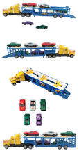 Load image into Gallery viewer, Vintage Die-Cast Truck Transporter and Cars Set - Yellow
