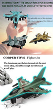 Load image into Gallery viewer, Kids Military Playset - Set of 4 Die-Cast Military Aircraft &amp; Army Backpack
