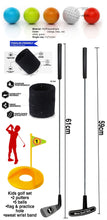 Load image into Gallery viewer, Kika Kids Golf Set - 9 Piece Putting &amp; Iron Set
